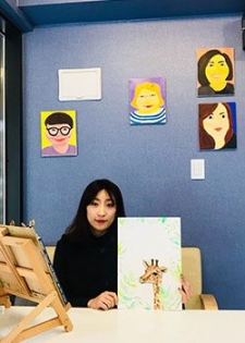 Yunmi Cho étudiante marché de l'art